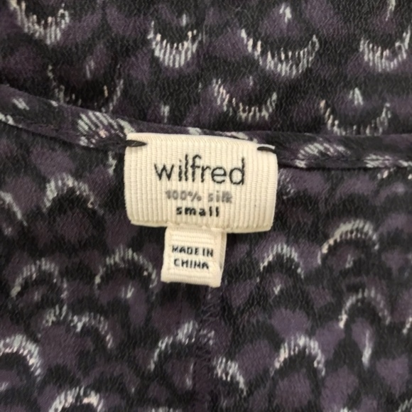 Wilfred Minou Purple & Gray Printed Silk Camisole Small - Picture 7 of 7